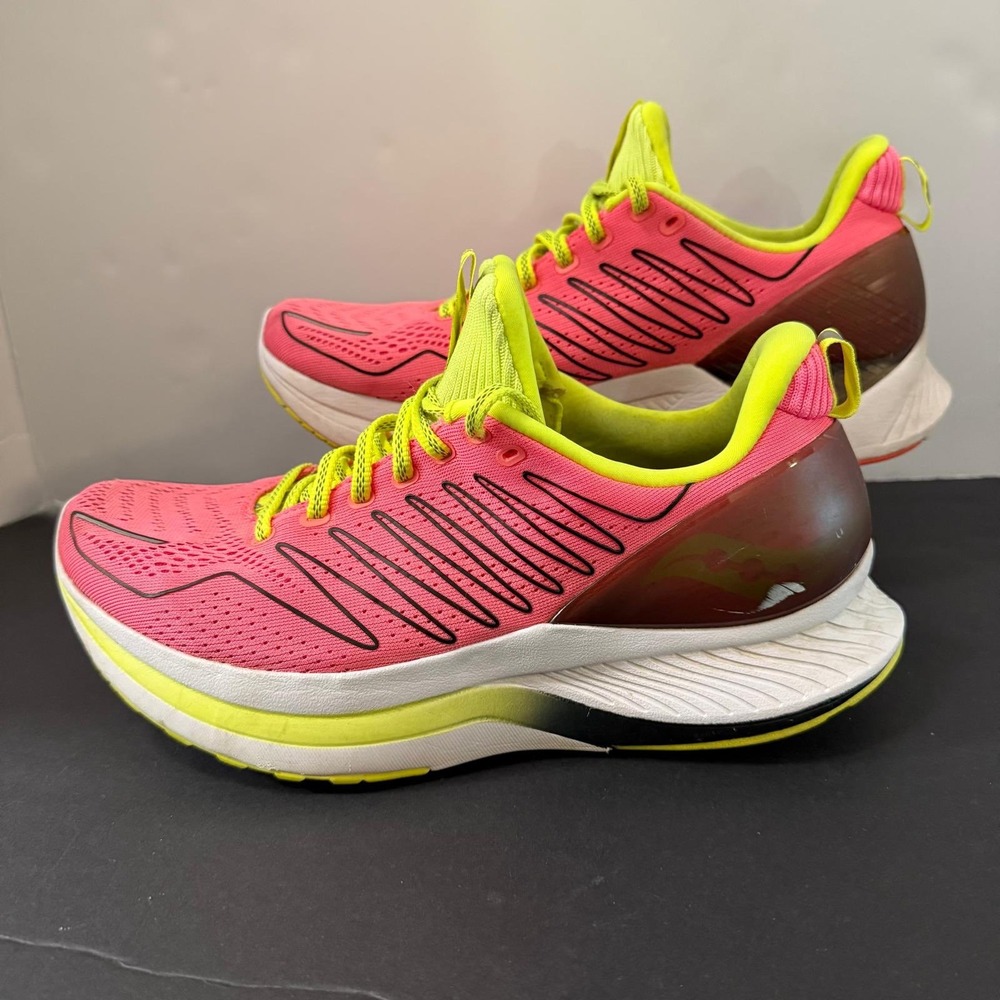 Saucony Endorphin Shift Womens Running Shoes Pink Citron Size 10 - Picture 2 of 15